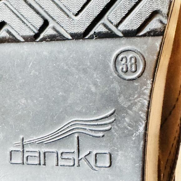 Dansko Shoes Womens 8 Brown Leather Professional Clogs Slip On Work Nursing - Picture 9 of 10